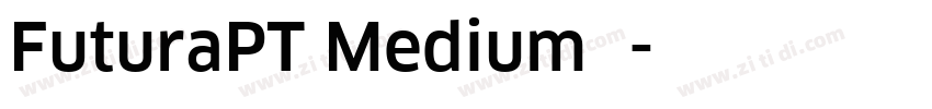 FuturaPT Medium中字体转换